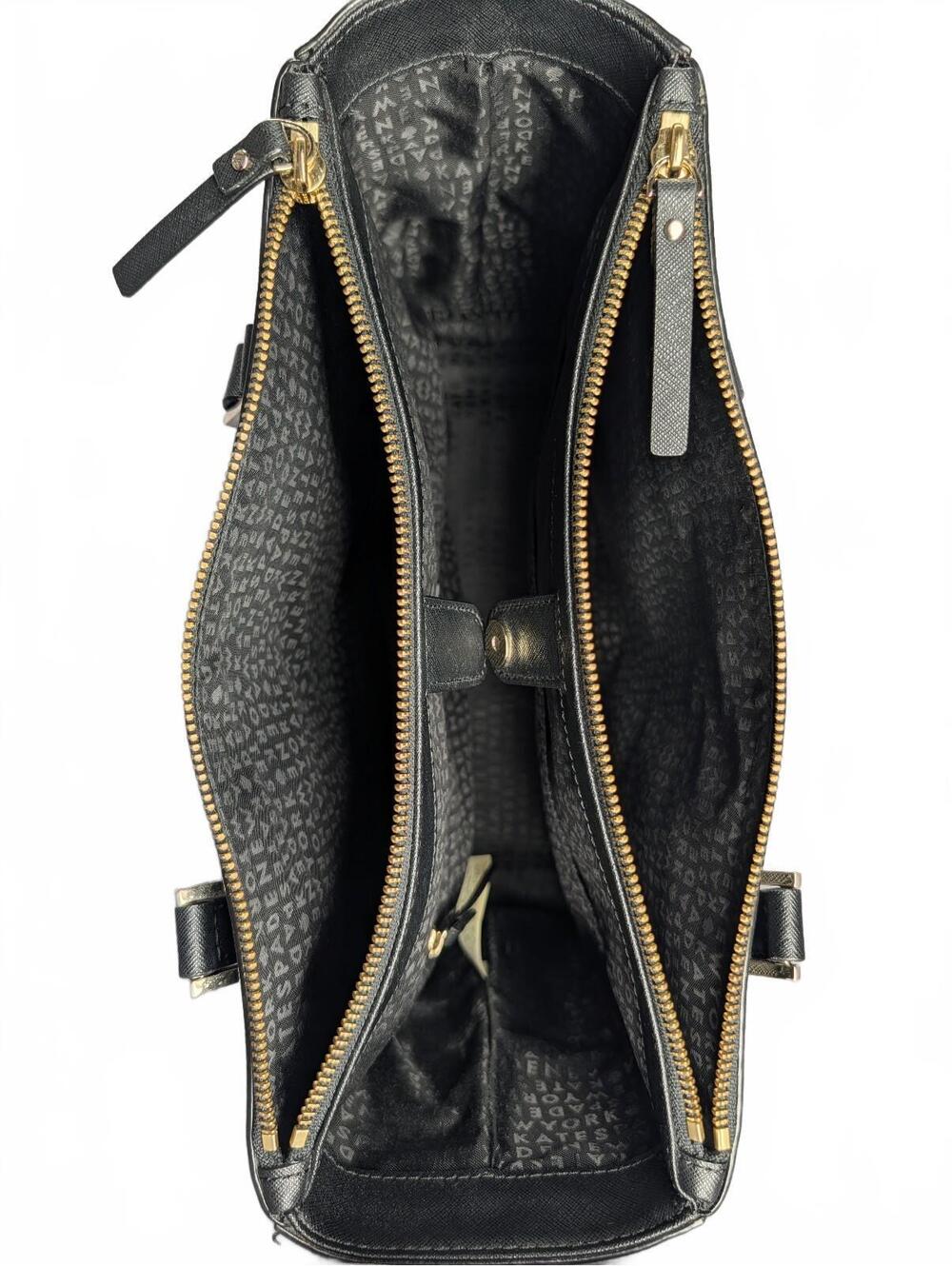 Kate Spade Newbury Lane Black Saffiano Leather Handle Purse - Picture 8 of 11